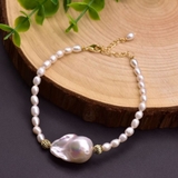 Chuỗi vòng tay ngọc trai tự nhiên Kiểu đơn Ngôi sao chổi - COMET PEARL (6ly, 15ly) - CTJ6408