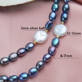 Bộ trang sức Ngọc trai Baroque Cao cấp - Chuỗi đơn HATE PEARL (6-13ly) - CTJ6543 + Kèm hộp đựng sang trọng