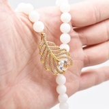 Vòng cổ Ngọc trai nước ngọt Thiên nhiên Cao cấp - Chuỗi đơn tròn tùy biến kiểu - PYTHON PEARL (9-10ly) - CTJ2106