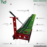 Thảm Tập Putting Golf Khung Gỗ Cao Cấp - PGM Wood Golf Putting Trainer - TL001