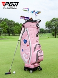 Túi Gậy Golf 4 Bánh Xe Nắp Cứng Cao Cấp - PGM 4 Wheels Retractable Golf Bag - QB0135
