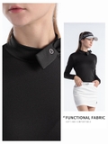 Áo Golf Dài Tay Nữ Có Viền Cổ Cao - PGM Women Golf Shirt - YF616