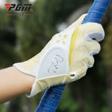 Găng Tay Golf Nữ Vải Sợi Co Dãn Chống Trượt - PGM Women's Cotton Golf Gloves - ST020