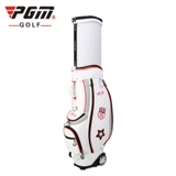 Túi Gậy Golf Nữ Fullset Nắp Cứng - PGM Microfiber Retractable Flower Printing Golf Bag - QB057