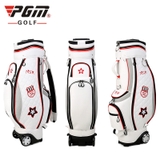 Túi Gậy Golf Nữ Fullset Nắp Cứng - PGM Microfiber Retractable Flower Printing Golf Bag - QB057