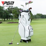 Túi Gậy Golf Nữ Nắp Cứng Cao Cấp - PGM Women Four Wheel Golf Bag - QB129