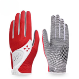 Găng Tay Golf Nữ Vải Sợi Co Dãn Chống Trượt - PGM Women's Cotton Golf Gloves - ST020