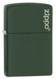 Zippo Green Matte with Zippo Logo