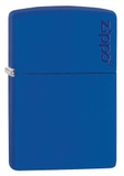 Zippo Royal Blue Matte with Zippo Logo