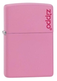 Zippo Pink Matte with Logo