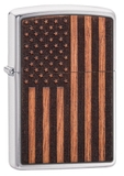 Zippo WOODCHUCK USA American Flag 29966