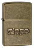 Zippo Stamp Antique Brass