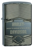 Zippo Armor Harley Davidson Motorcycles Black Ice