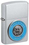 Hộp Quẹt Zippo 48975 United States Navy® Emblem Art Satin Chrome