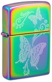 Bật Lửa Zippo 46125 Butterfly Design Laser Fancy Fill Multicolor