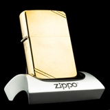 Zippo Vintage 1937 Brushed Brass 1985 I Một La Mã Đồng Khối Nhám Siêu Hiếm