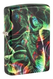 Bật Lửa Zippo 48774 Psychedelic Swirl Design 540 Color Glow In The Dark Dark Matte