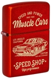Bật Lửa Zippo 48523 Muscle Car Design Metallic Red
