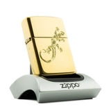 Zippo Brass Khắc Hoa Văn Lizard - Thằn lằn