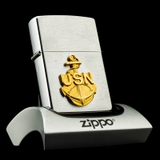 Zippo U.S Navy USN Emblem XV 1999 Ốp Huy Hiệu Hải Quân Hoa Kỳ