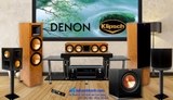 Amply Denon AVR X6400H, Loa Font Klipsch RF7 III