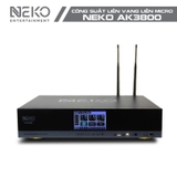Đẩy Công Suất liền vang Neko AK3800 - Tích hợp 2 Micro Ko dây