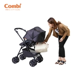 Xe đẩy Combi CrossGo 4 bánh quay tự động Kẻ Ghi