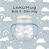 Bình nước Combi LakuMug bước 5 dung tích 240ml Đám mây