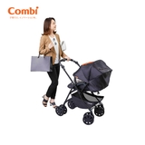 Xe đẩy Combi CrossGo 4 bánh quay tự động Kẻ Ghi