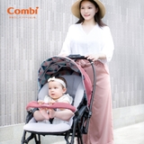 Xe đẩy Combi Sugocal Light 4 bánh quay tự động màu xanh dương