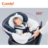 Ghế ngồi ô tô Combi Culmove xoay 360° (0-4Y) màu nâu socola