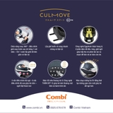 Ghế ngồi ô tô Combi Culmove xoay 360° Smart Isofix (0-4Y) xanh navy