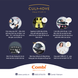 Ghế ngồi ô tô Combi Culmove xoay 360° (0-4Y) màu nâu socola