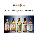 Bảng giá rượu Ballantine's mới nhất