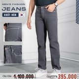 QUẦN JEANS NAM ỐNG ĐỨNG XUẤT HÀN MÀU XÁM QJ4321T-X