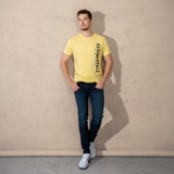ÁO THUN NAM CỔ TRÒN TAY NGẮN XUẤT MỸ MÀU VÀNG AT4408T