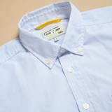 ÁO SƠ MI NAM TAY DÀI KẺ SỌC MÀU XANH NHẠT SM4417T14