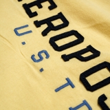 ÁO THUN NAM CỔ TRÒN TAY NGẮN XUẤT MỸ MÀU VÀNG AT4408T