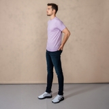 ÁO THUN NAM CỔ TRÒN TAY NGẮN XUẤT MỸ MÀU TÍM AT4414H5