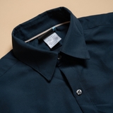 ÁO SƠ MI NAM TAY NGẮN XUẤT MỸ MÀU XANH ĐEN SM4415T3