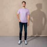 ÁO THUN NAM CỔ TRÒN TAY NGẮN XUẤT MỸ MÀU TÍM AT4414H5