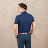 ÁO POLO NAM THỂ THAO TAY NGẮN XUẤT HÀN MÀU XANH ĐEN PL4521L1