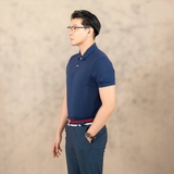 ÁO POLO NAM THỂ THAO TAY NGẮN XUẤT HÀN MÀU XANH ĐEN PL4521L1