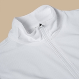 ÁO THỂ THAO NAM CỔ LỌ TAY DÀI PHỐI DÂY KÉO XUẤT HÀN MÀU TRẮNG DTN4522L1