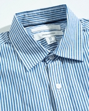 ÁO SƠ MI NAM TAY DÀI XUẤT MỸ KẺ SỌC DỌC XANH DƯƠNG SM4830L11