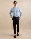 ÁO SƠ MI NAM TAY DÀI XUẤT MỸ KẺ SỌC DỌC XANH DƯƠNG SM4830L11