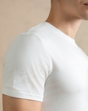 ÁO THUN NAM CỔ TRÒN TAY NGẮN XUẤT MỸ MÀU TRẮNG AT4909L8