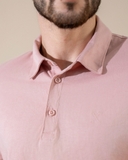 ÁO POLO NAM TAY NGẮN XUẤT MỸ MÀU HỒNG NHẠT PL41029T