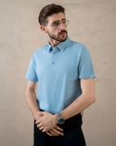 ÁO POLO NAM TAY NGẮN XUẤT MỸ MÀU XANH DƯƠNG NHẠT PL41029T6