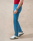 QUẦN JEAN NAM ỐNG ĐỨNG XUẤT NHẬT MÀU XANH NHẠT QJ4713H13